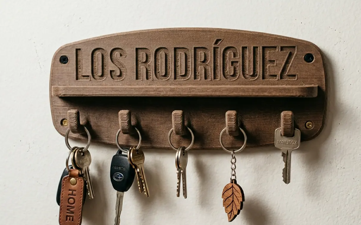 Personalizaciones especiales con impresión 3D - porta llaves personalizado